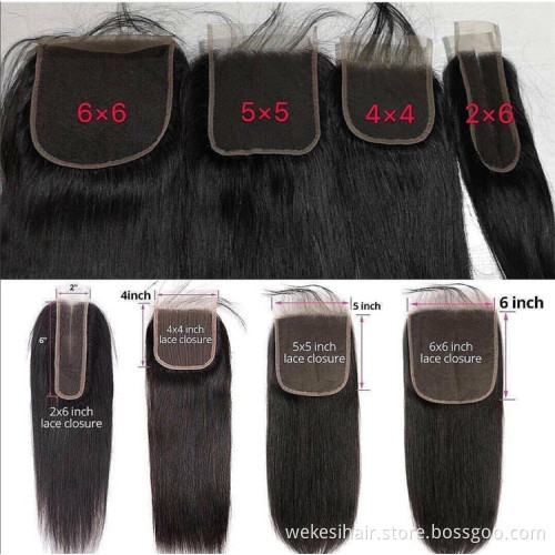 4X4 5X5 6X6 7X7 Swiss Lace Closure Align Virgin Brazilian Human Hair From Indian 13X4 13X6 Ear To Ear HD Lace Frontal Closure